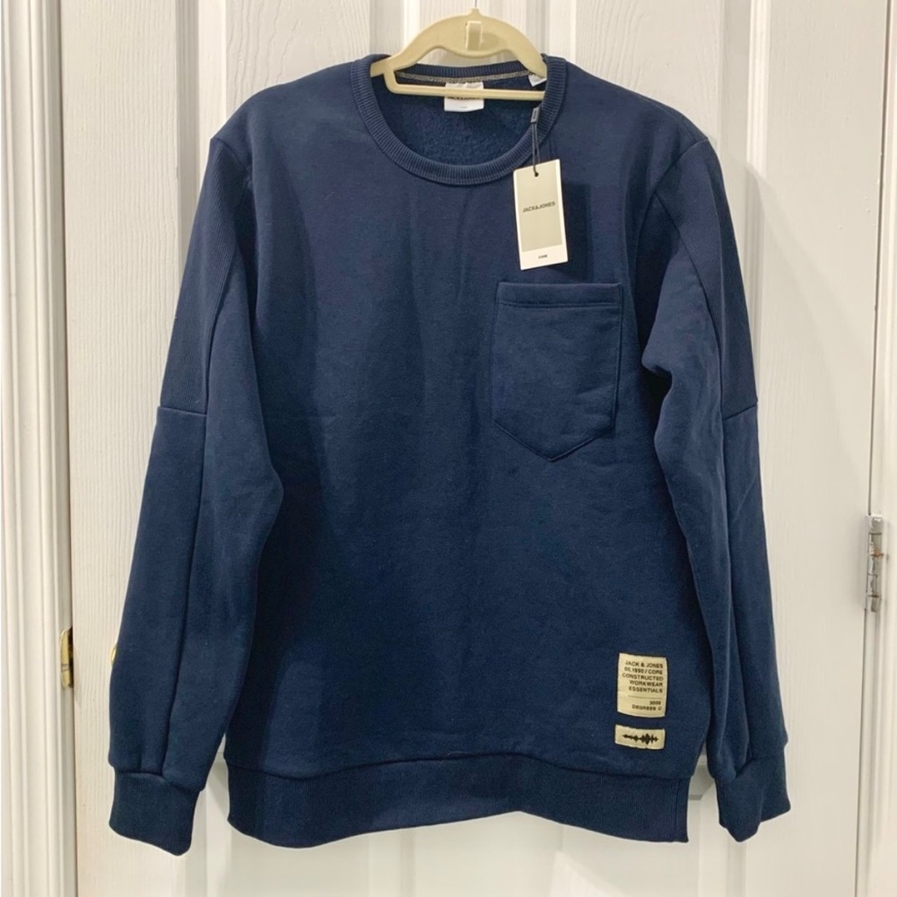 JACK&JONES Sweatshirt Crew Neck NWT - Picture 1 of 8